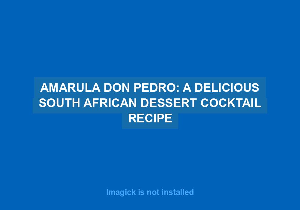 Amarula Don Pedro